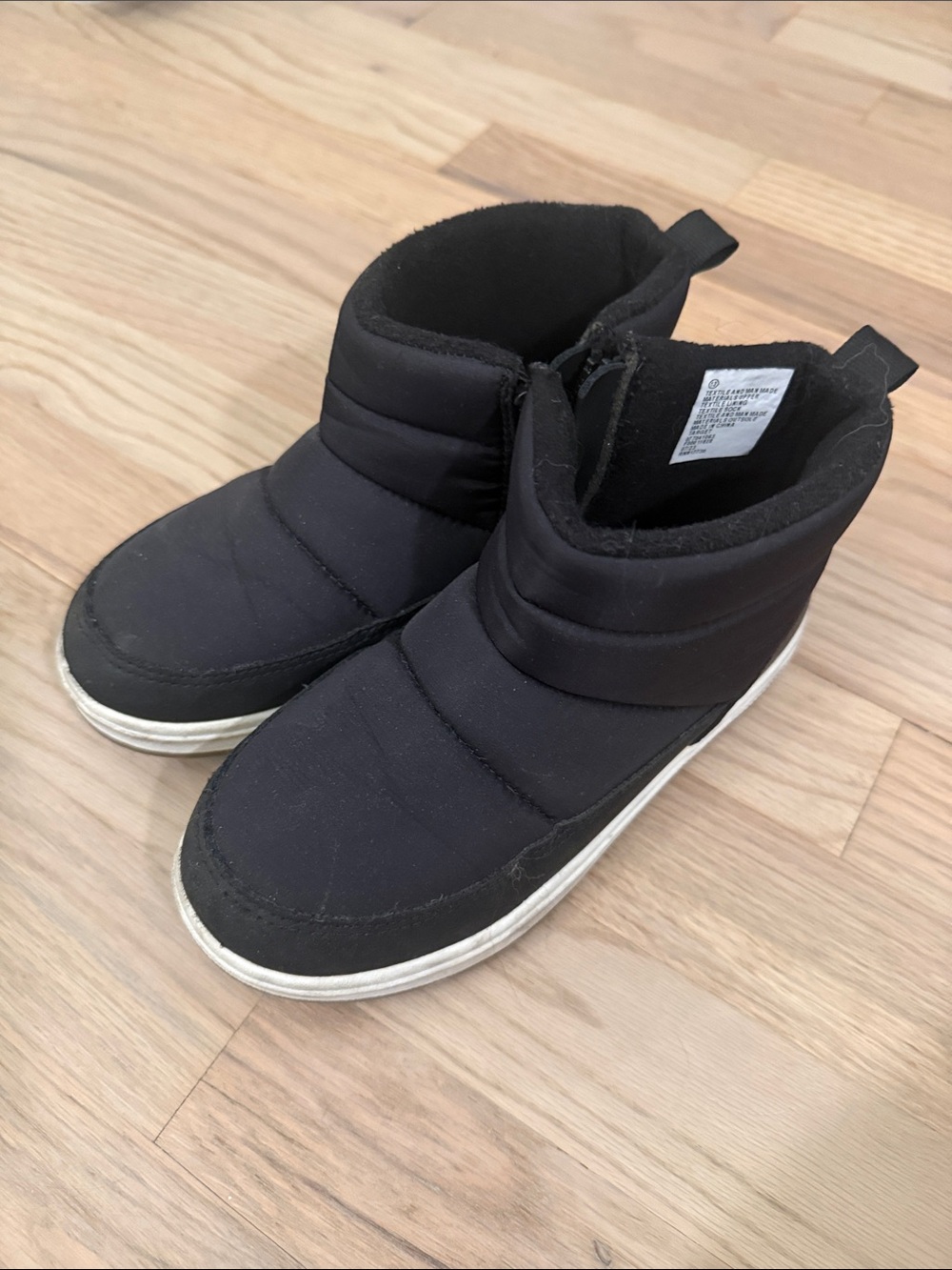 Cat and Jack Kids Black Winter Ankle Boots - c13